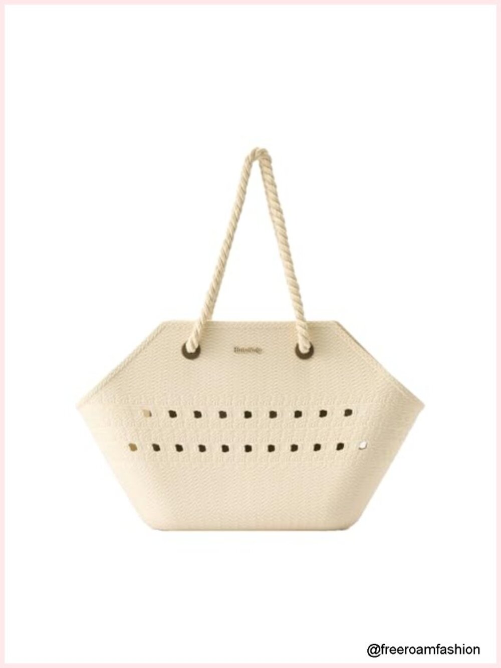 Waterproof Beach Tote Bag, Large EVA Shoulder Bag with Pocket